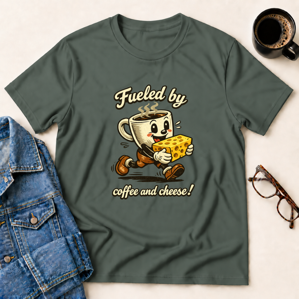 Fueled by Coffee & Cheese T-Shirt