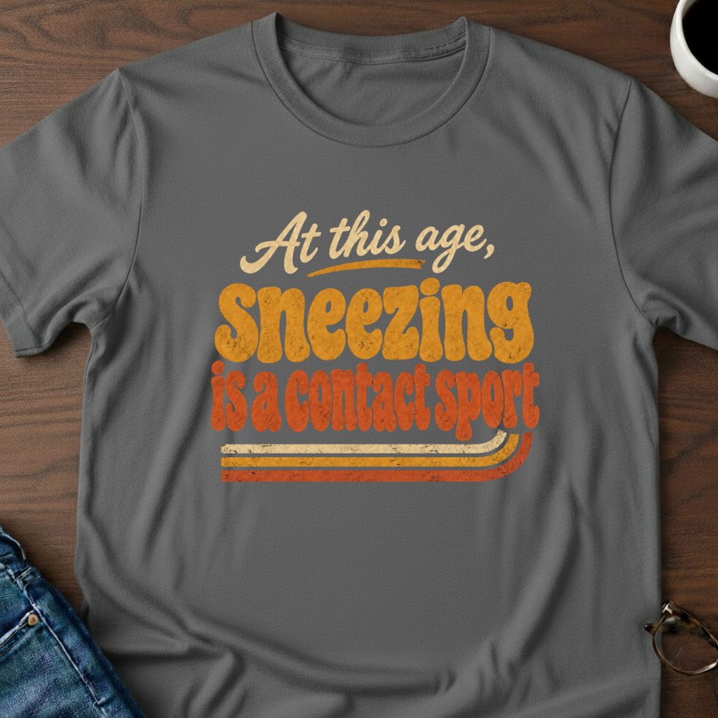At This Age, Sneezing Is A Contact Sport T-Shirt