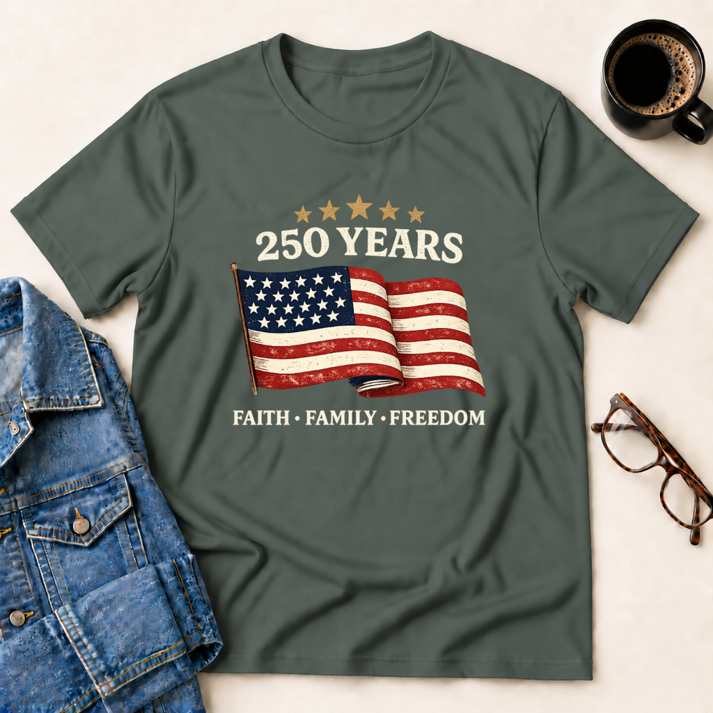 250 Years - Faith, Family, Freedom T-Shirt