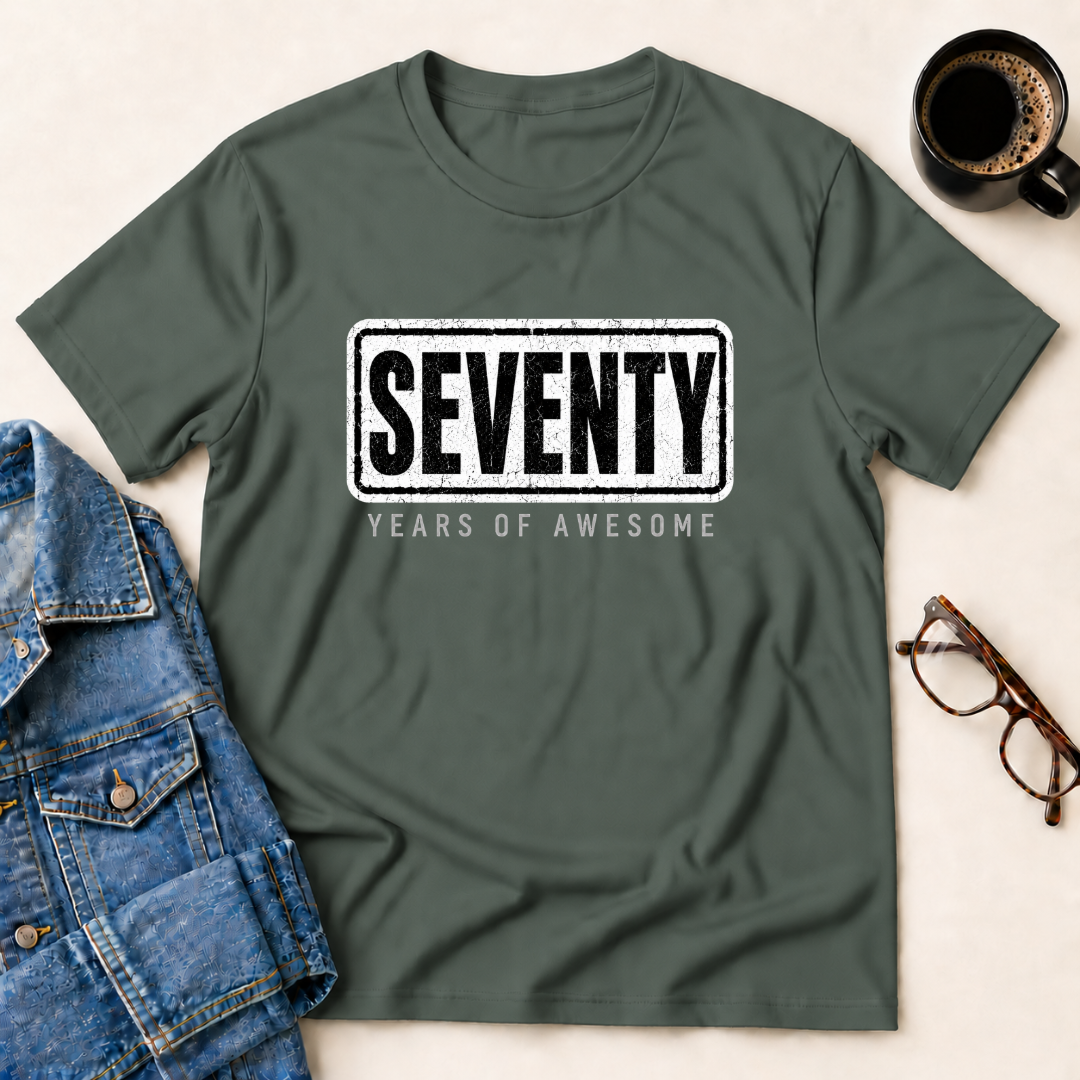Seventy Years Of Awesome T-Shirt