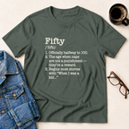 Fifty Defined - Birthday T-Shirt