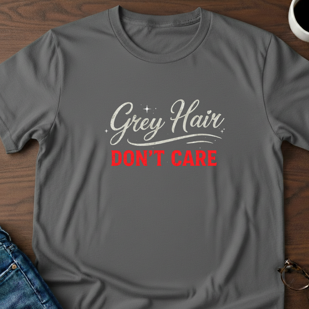 Grey Hair Don't Care T-Shirt
