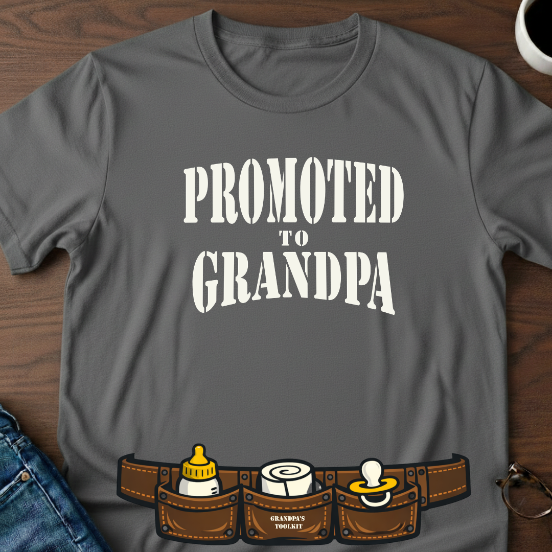 Promoted To Grandpa T-Shirt