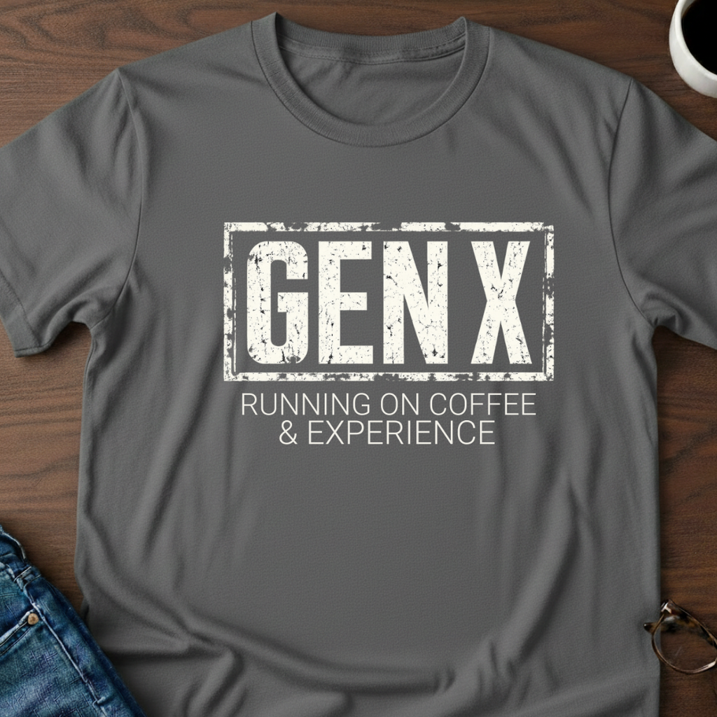 GenX - Running On Coffee & Experience T-Shirt