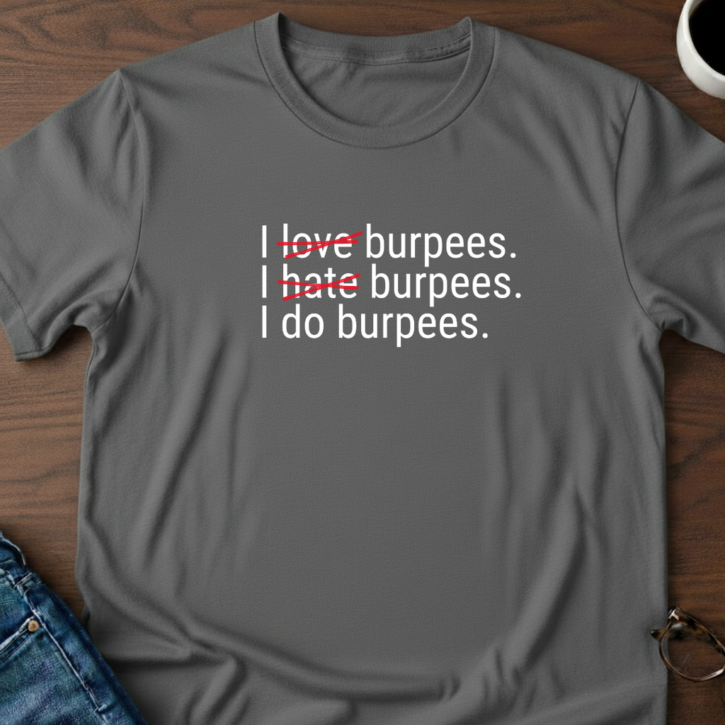 I Love, Hate, Do Burpees T-Shirt