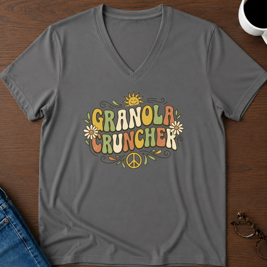 Granola Cruncher V-Neck Tee