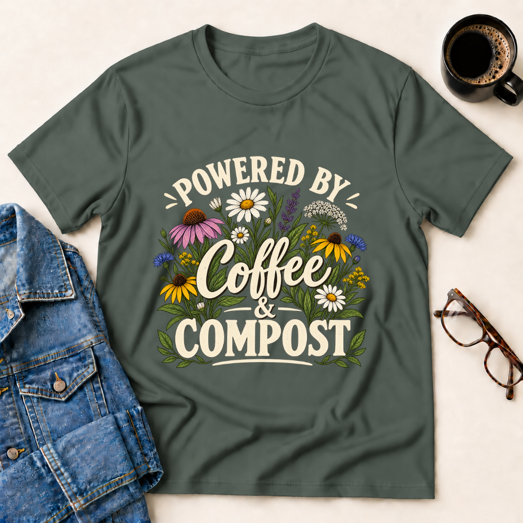 Powered By Coffee & Compost T-Shirt