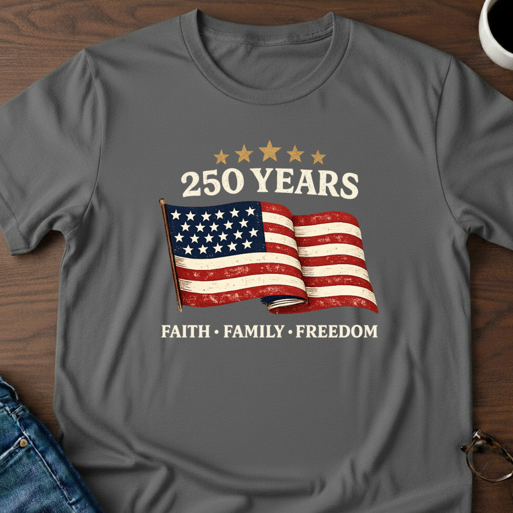 250 Years - Faith, Family, Freedom T-Shirt