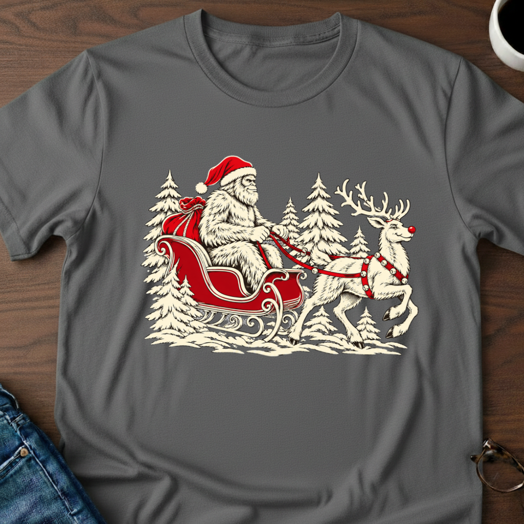 Santa Squatch & Rudolph T-Shirt