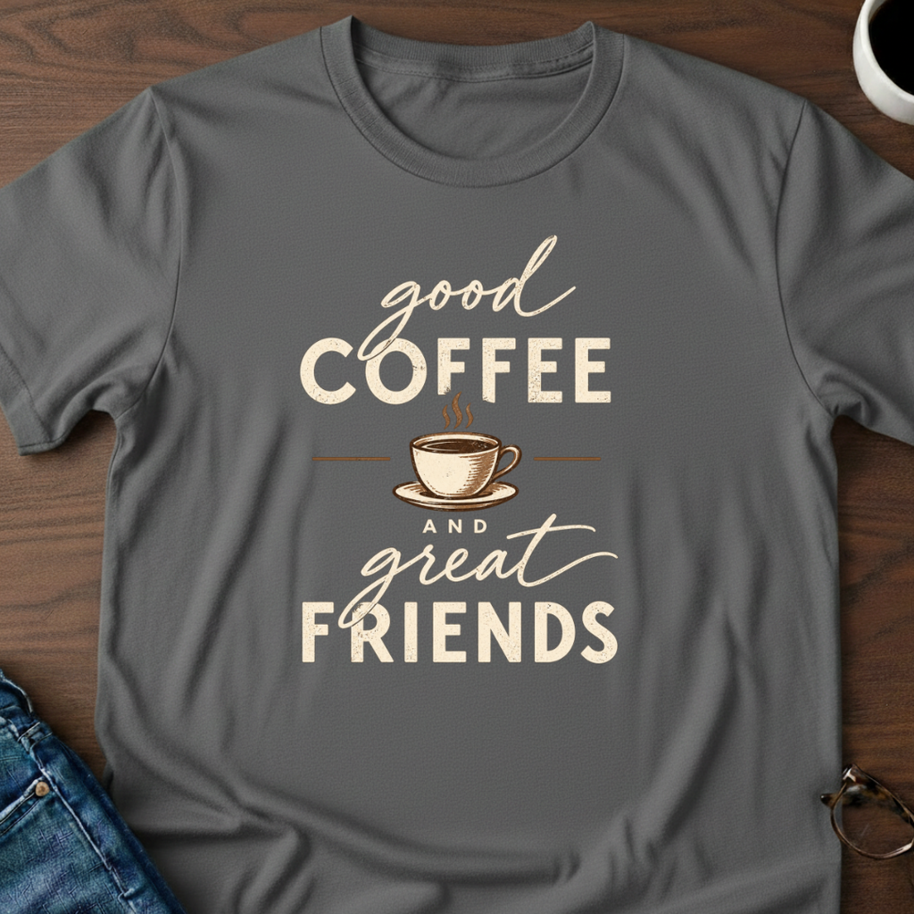 Good Coffee & Great Friends T-Shirt