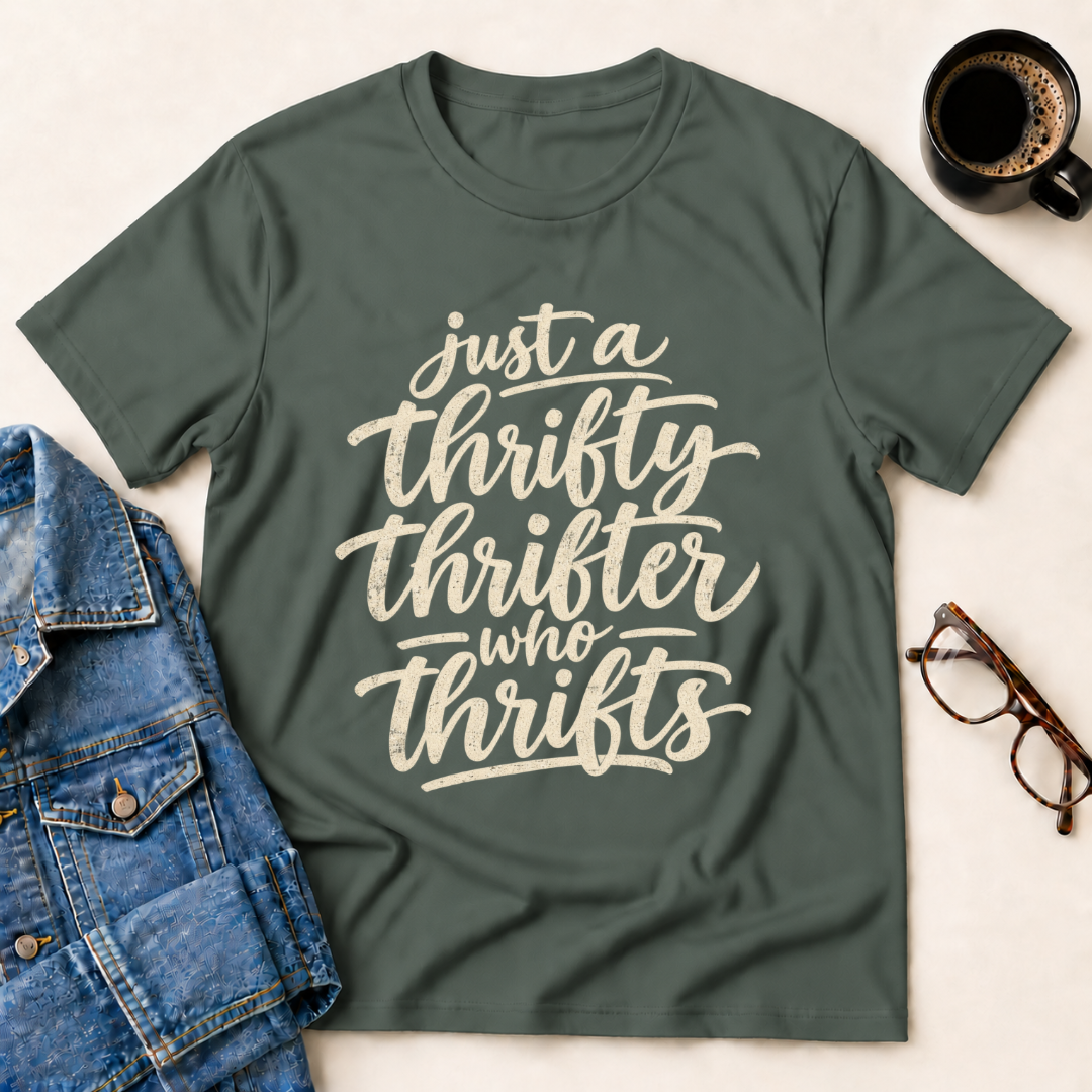 Just A Thrifty Thrifter Who Thrifts T-Shirt