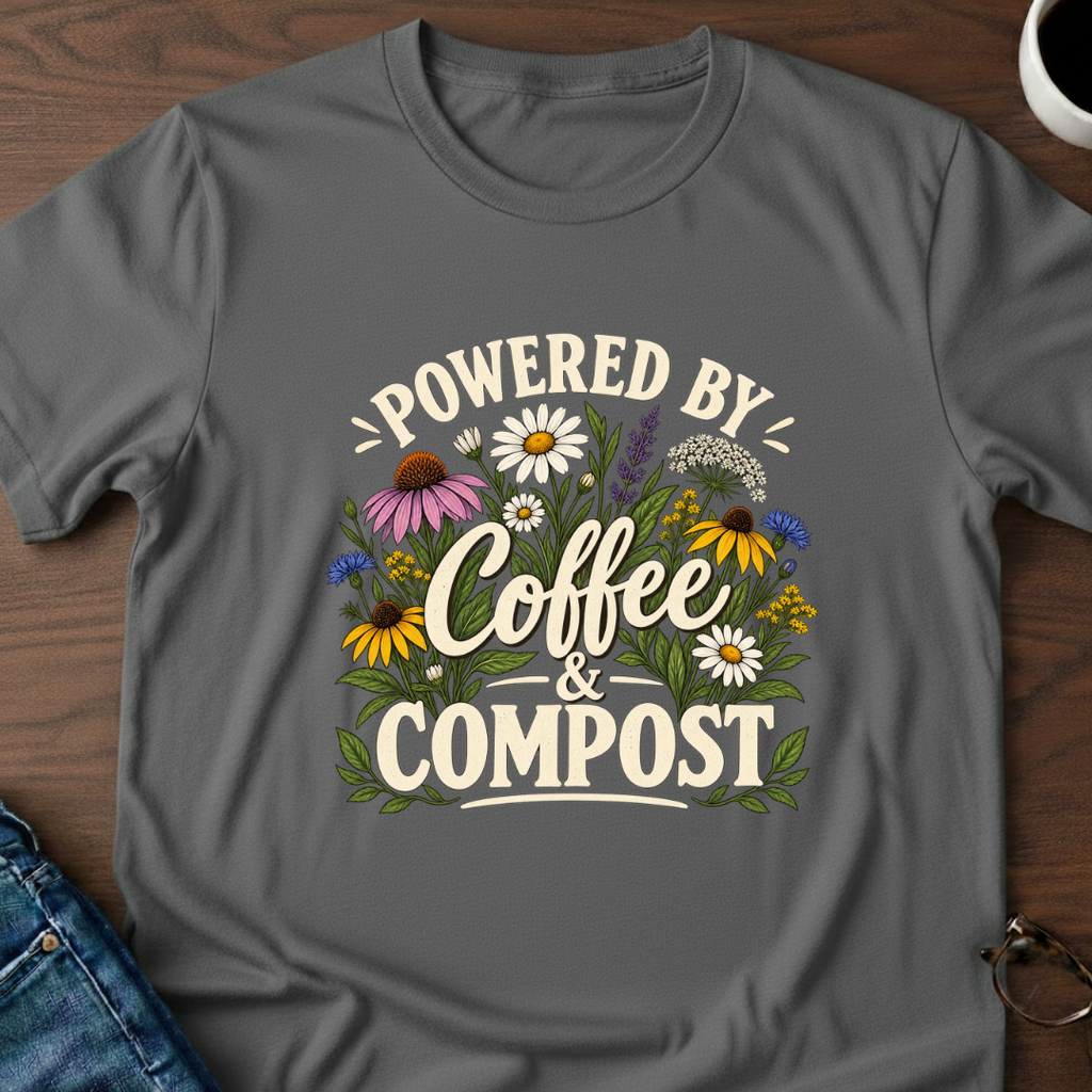 Powered By Coffee & Compost T-Shirt