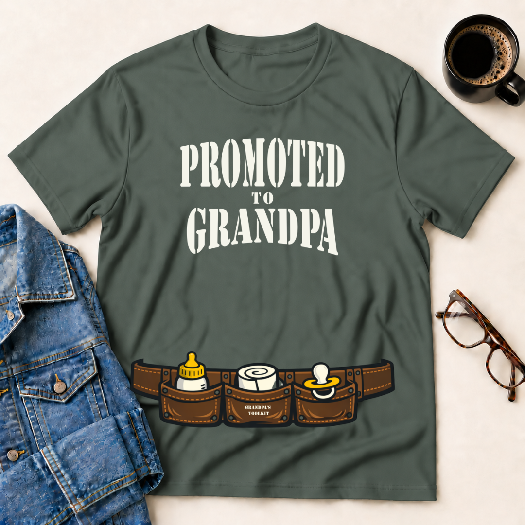 Promoted To Grandpa T-Shirt