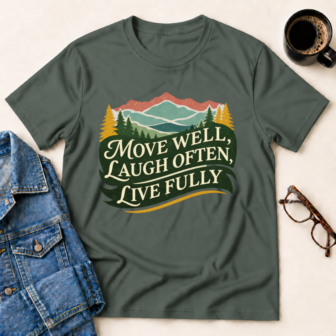 Move Well - Laugh Often - Live Fully T-Shirt