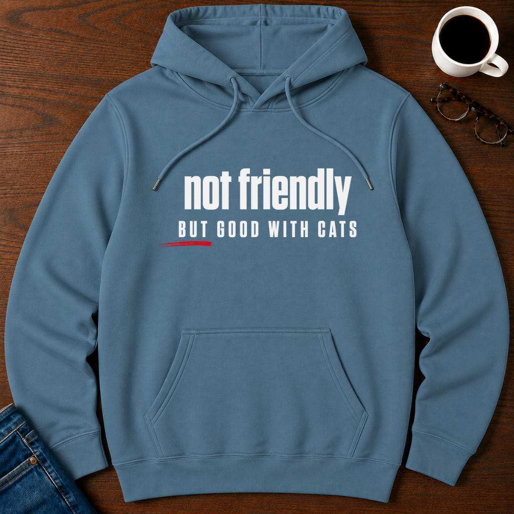 Not Friendly, But Good With Cats Hoodie