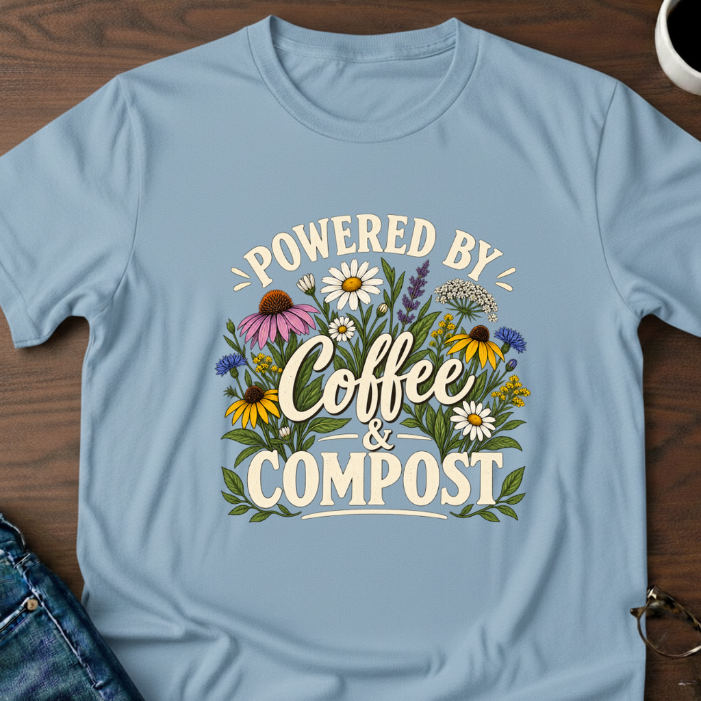 Powered By Coffee & Compost T-Shirt