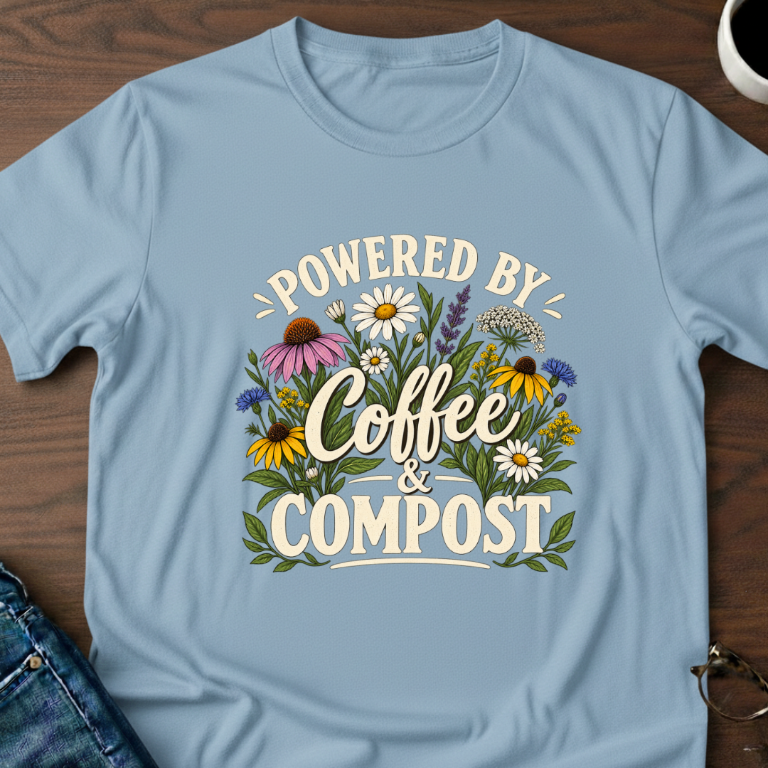 Powered By Coffee & Compost T-Shirt