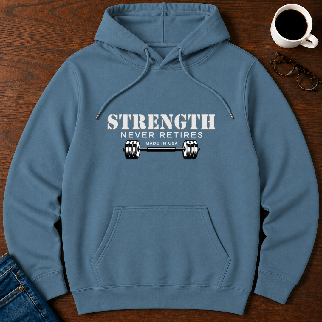 Strength Never Retires Hoodie