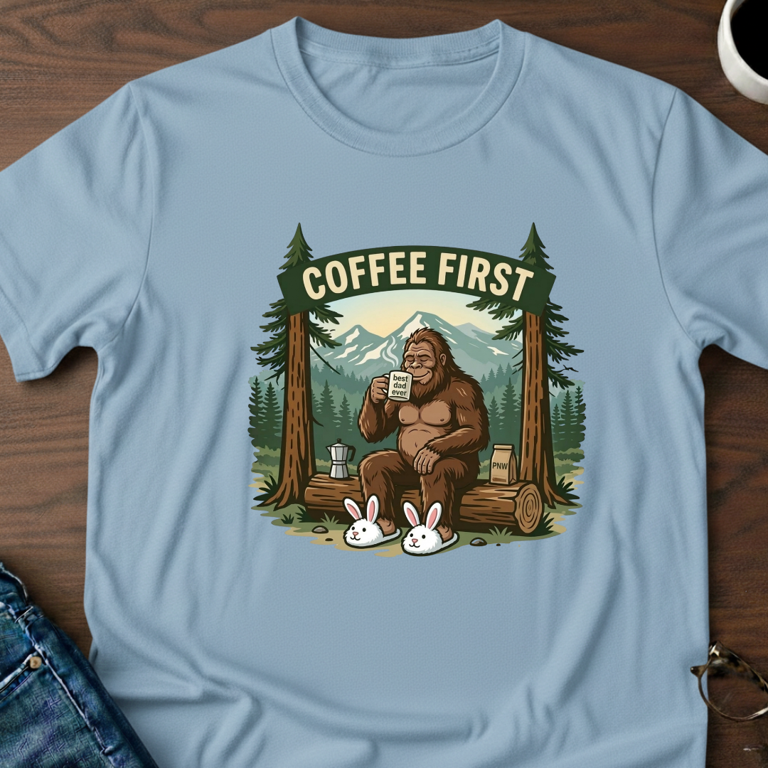 Bigfoot - Coffee First - T-Shirt