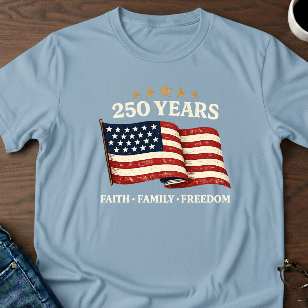 250 Years - Faith, Family, Freedom T-Shirt
