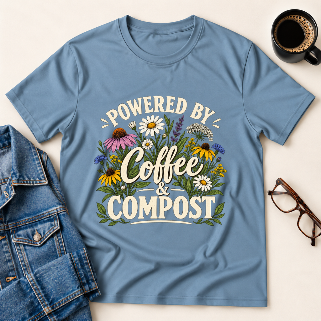 Powered By Coffee & Compost T-Shirt