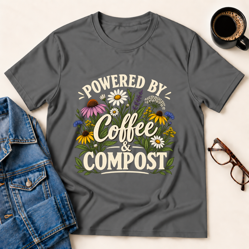 Powered By Coffee & Compost T-Shirt