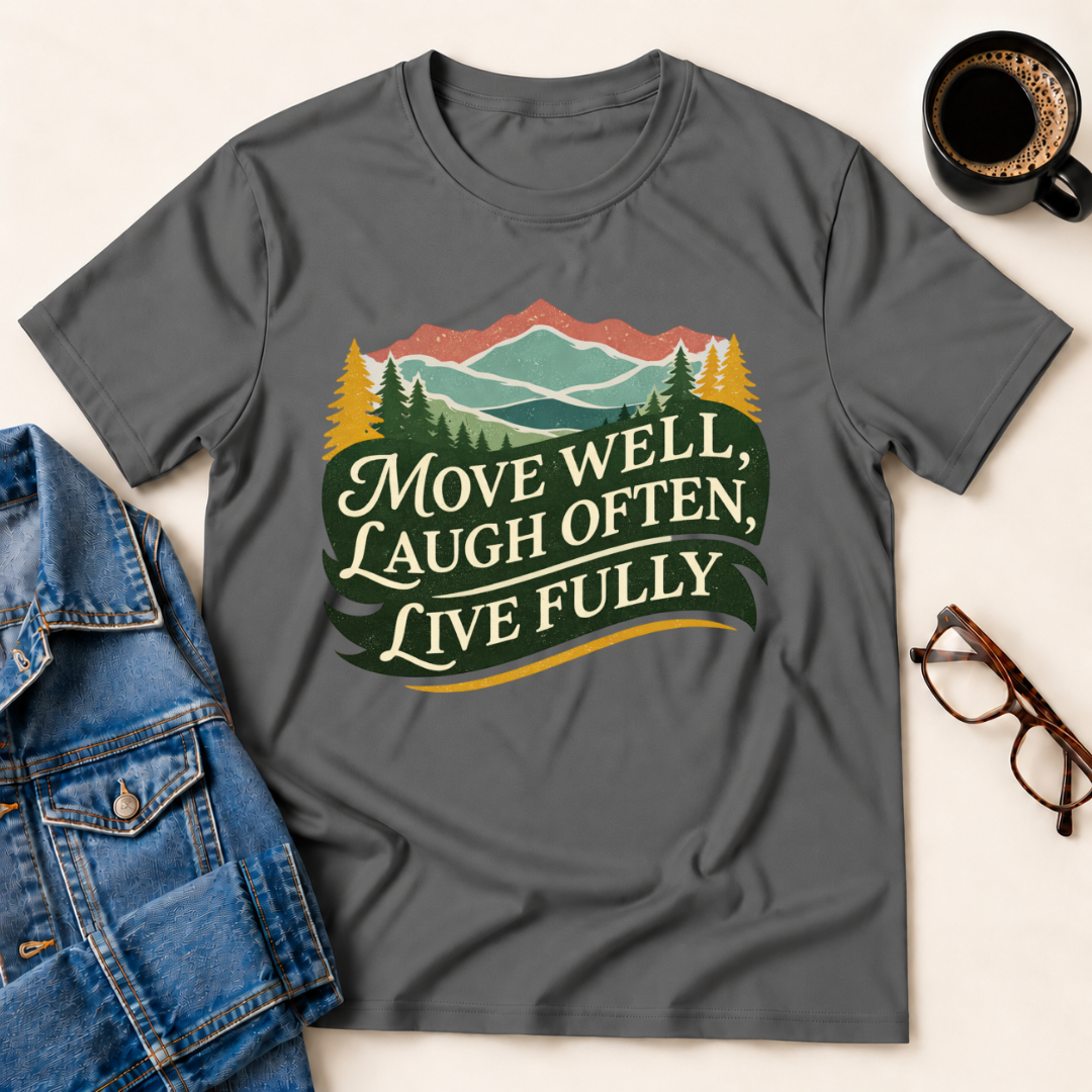 Move Well - Laugh Often - Live Fully T-Shirt