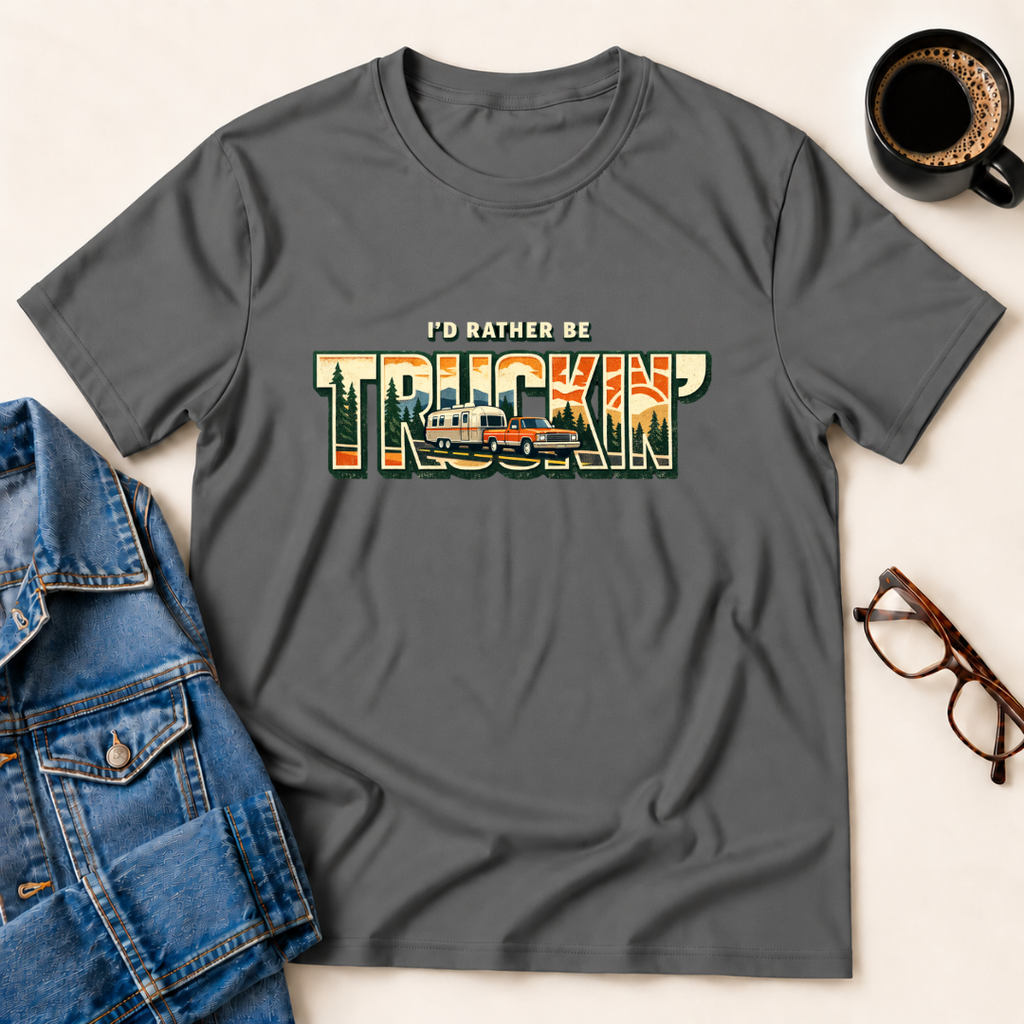 I'd Rather Be Truckin' T-Shirt