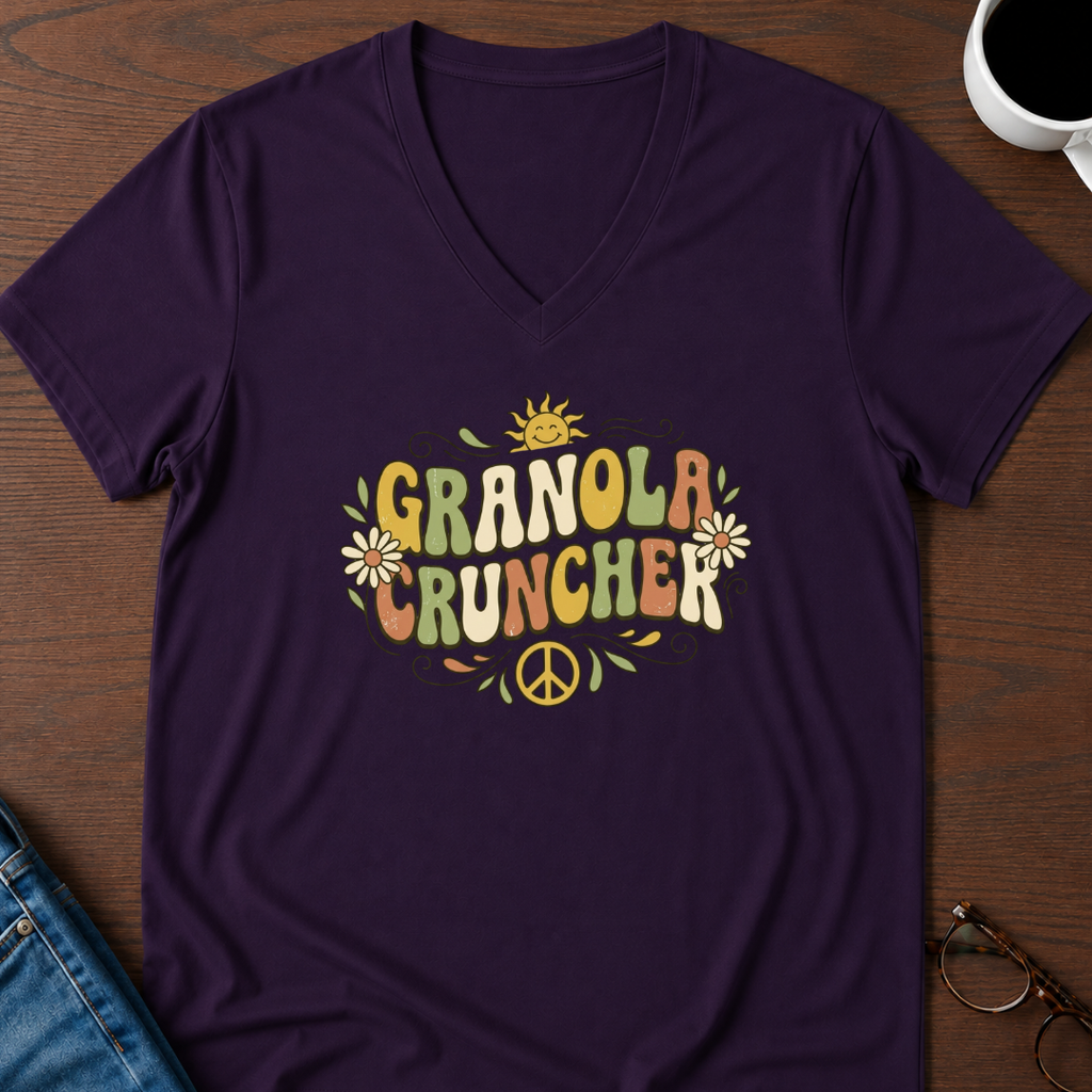 Granola Cruncher V-Neck Tee