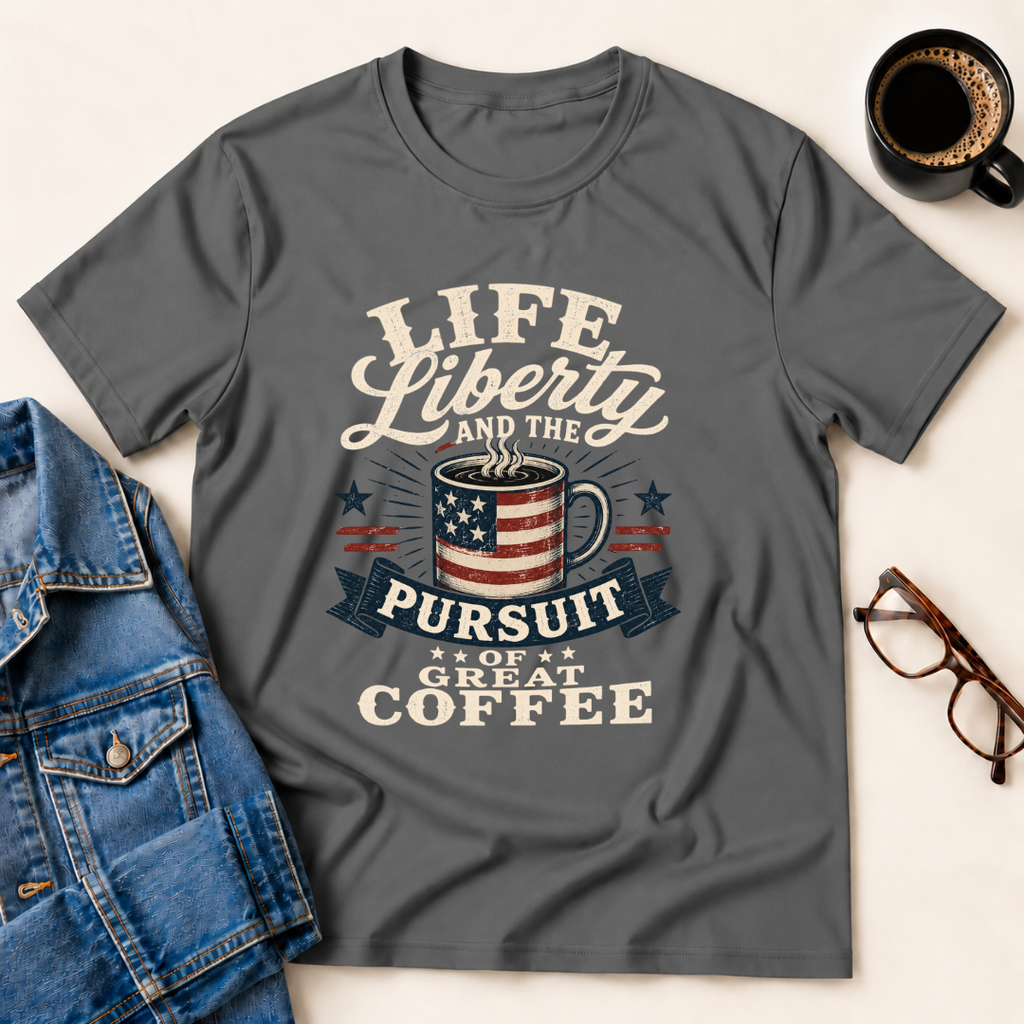 Life, Liberty & The Pursuit Of Great Coffee T-Shirt