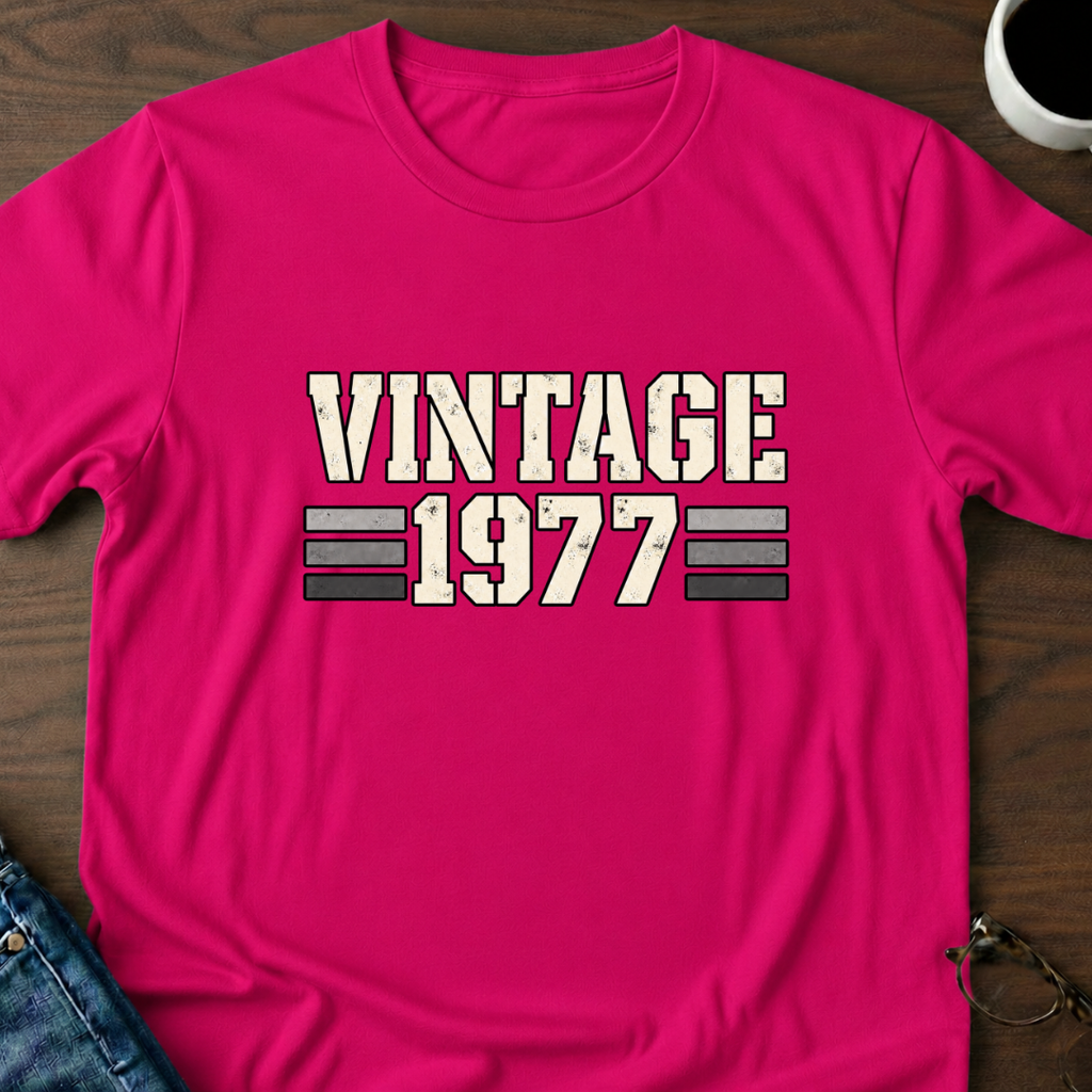 Vintage 1977 - Birthday T-Shirt