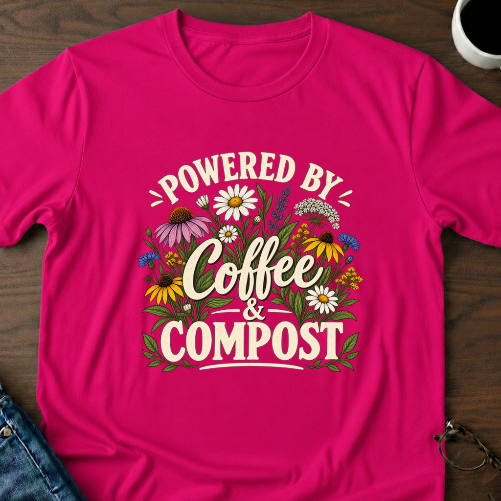 Powered By Coffee & Compost T-Shirt