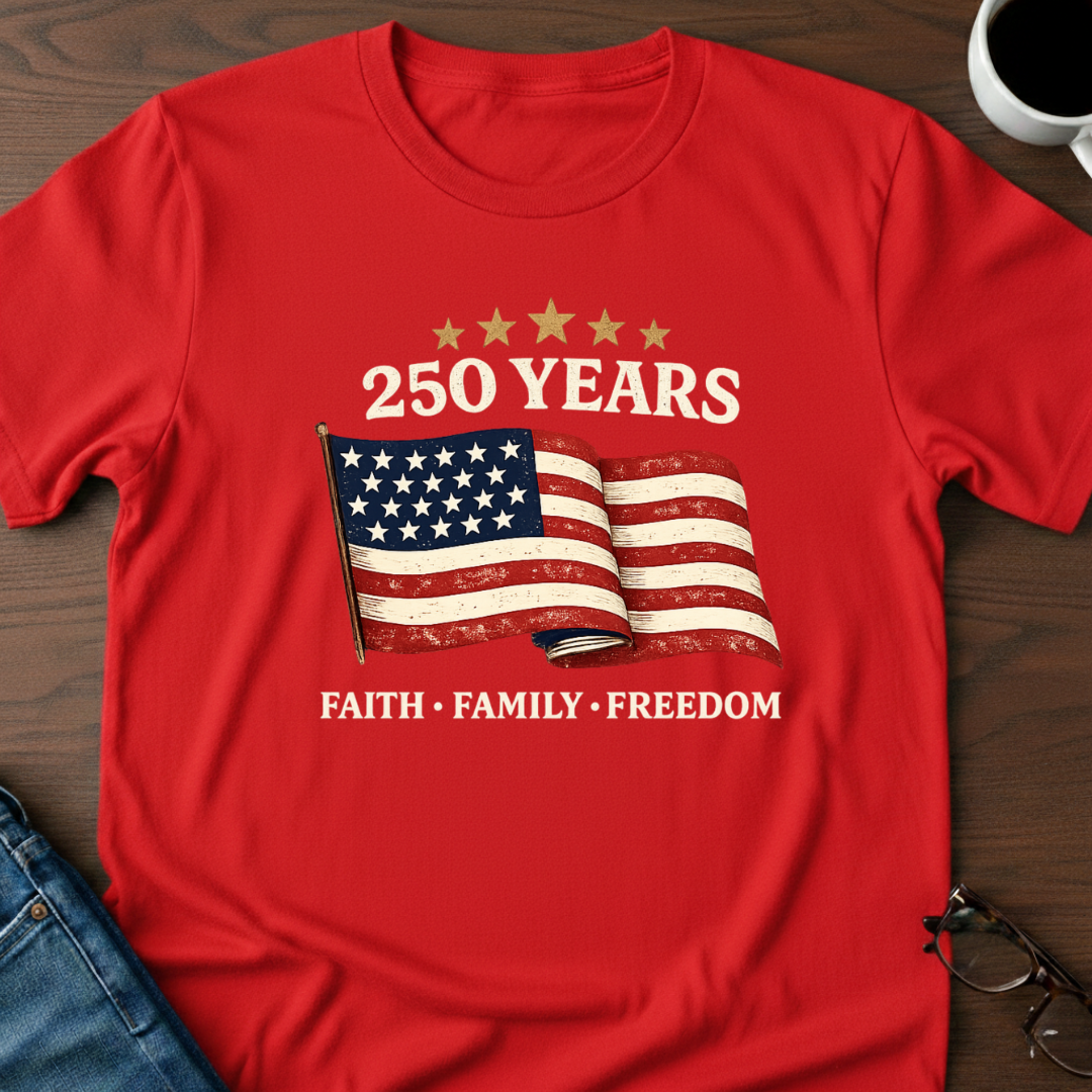 250 Years - Faith, Family, Freedom T-Shirt