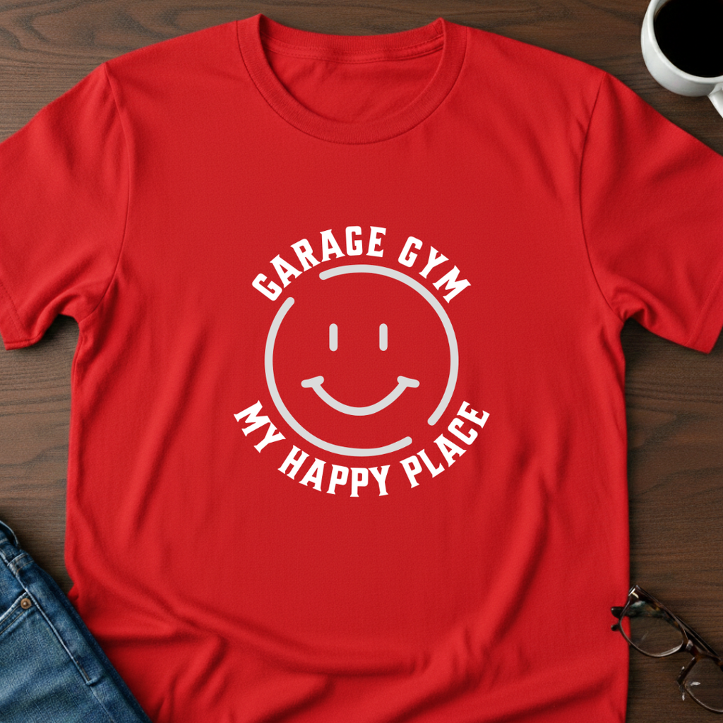 Garage Gym - My Happy Place T-Shirt