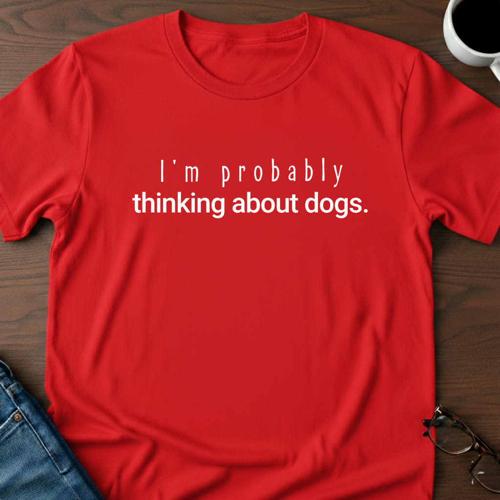I'm Probably Thinking About Dogs T-Shirt