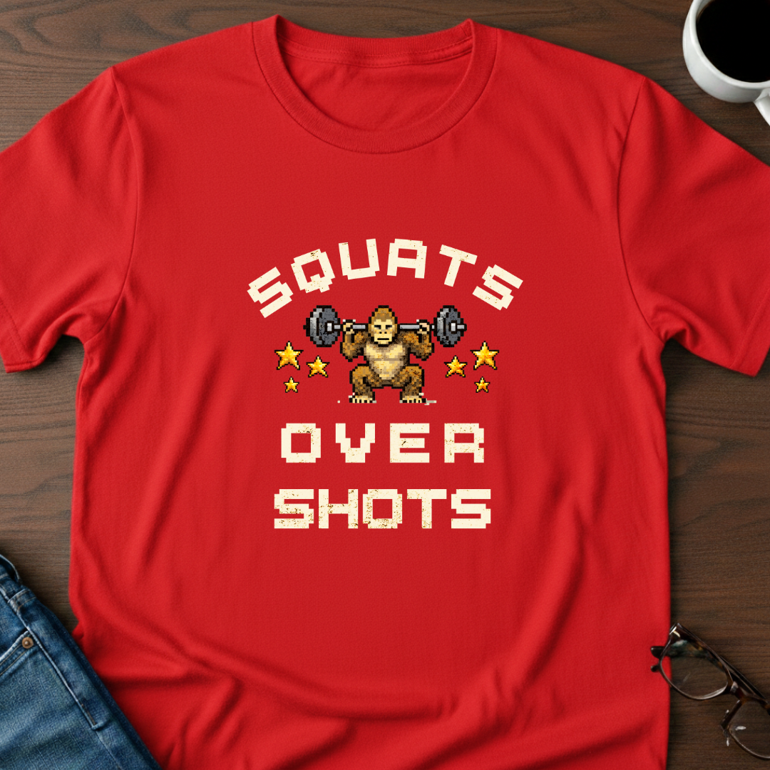 Squats Over Shots T-Shirt