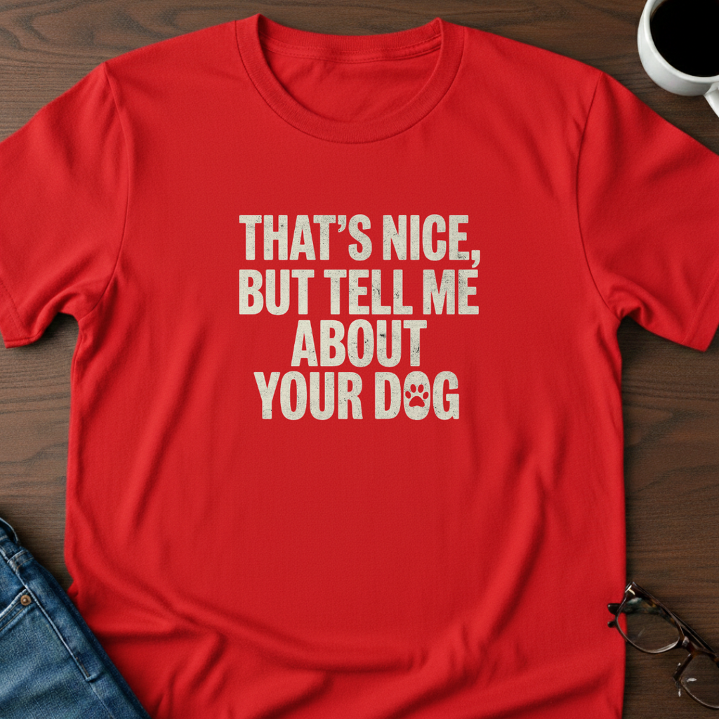 That's Nice, But Tell Me About Your Dog  T-Shirt