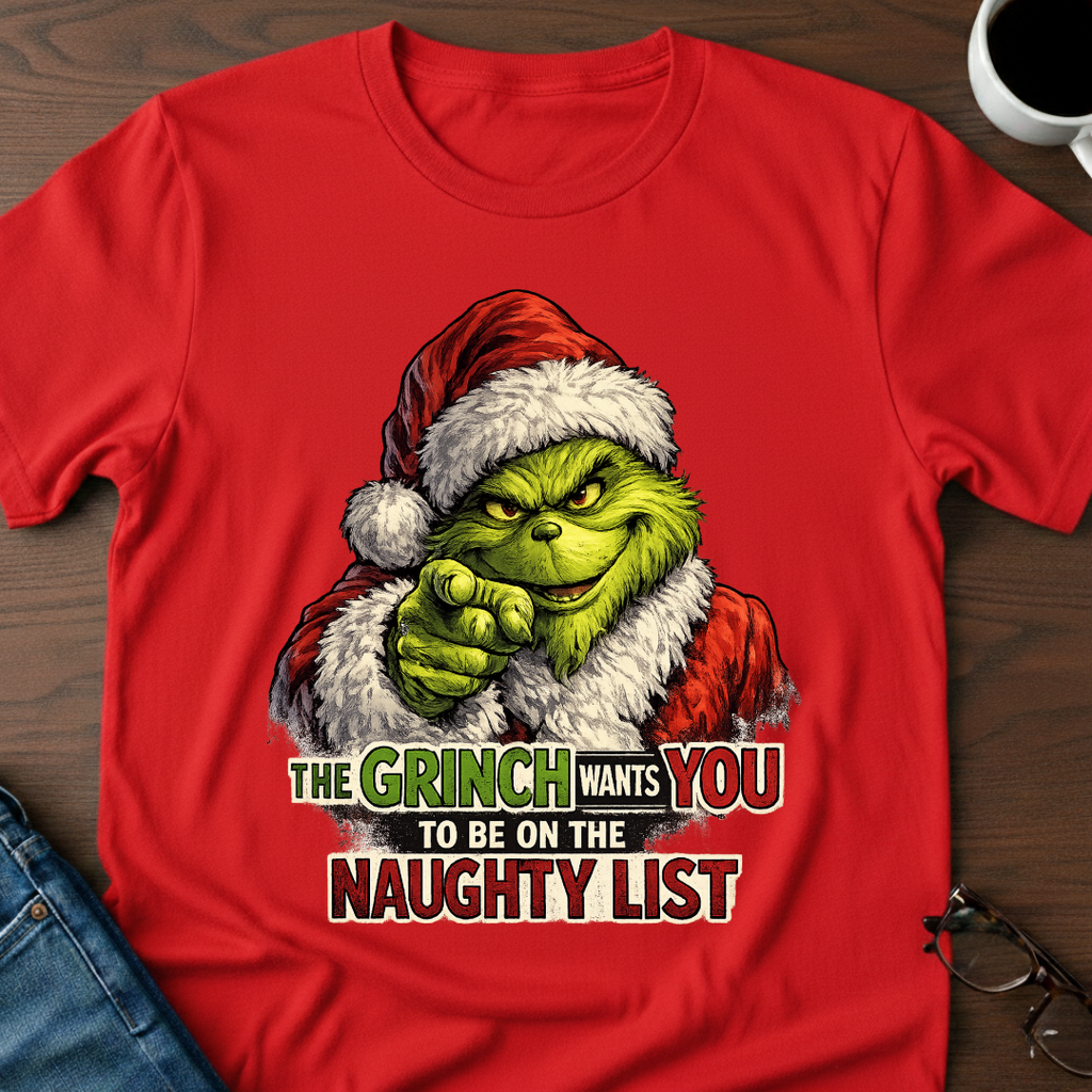 The Grinch Wants You To Be On The Naughty List T-Shirt