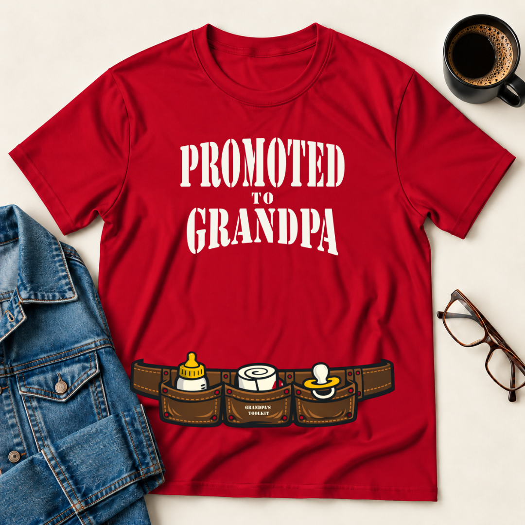 Promoted To Grandpa T-Shirt
