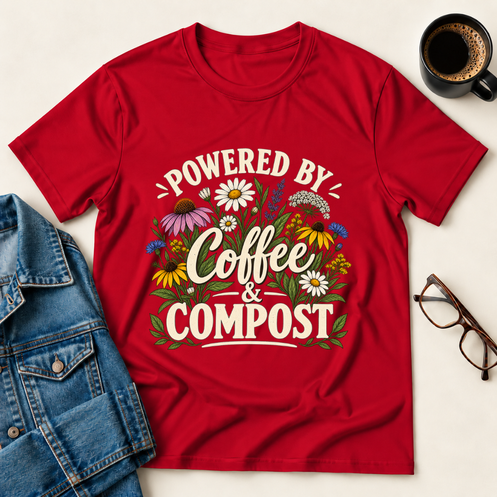 Powered By Coffee & Compost T-Shirt