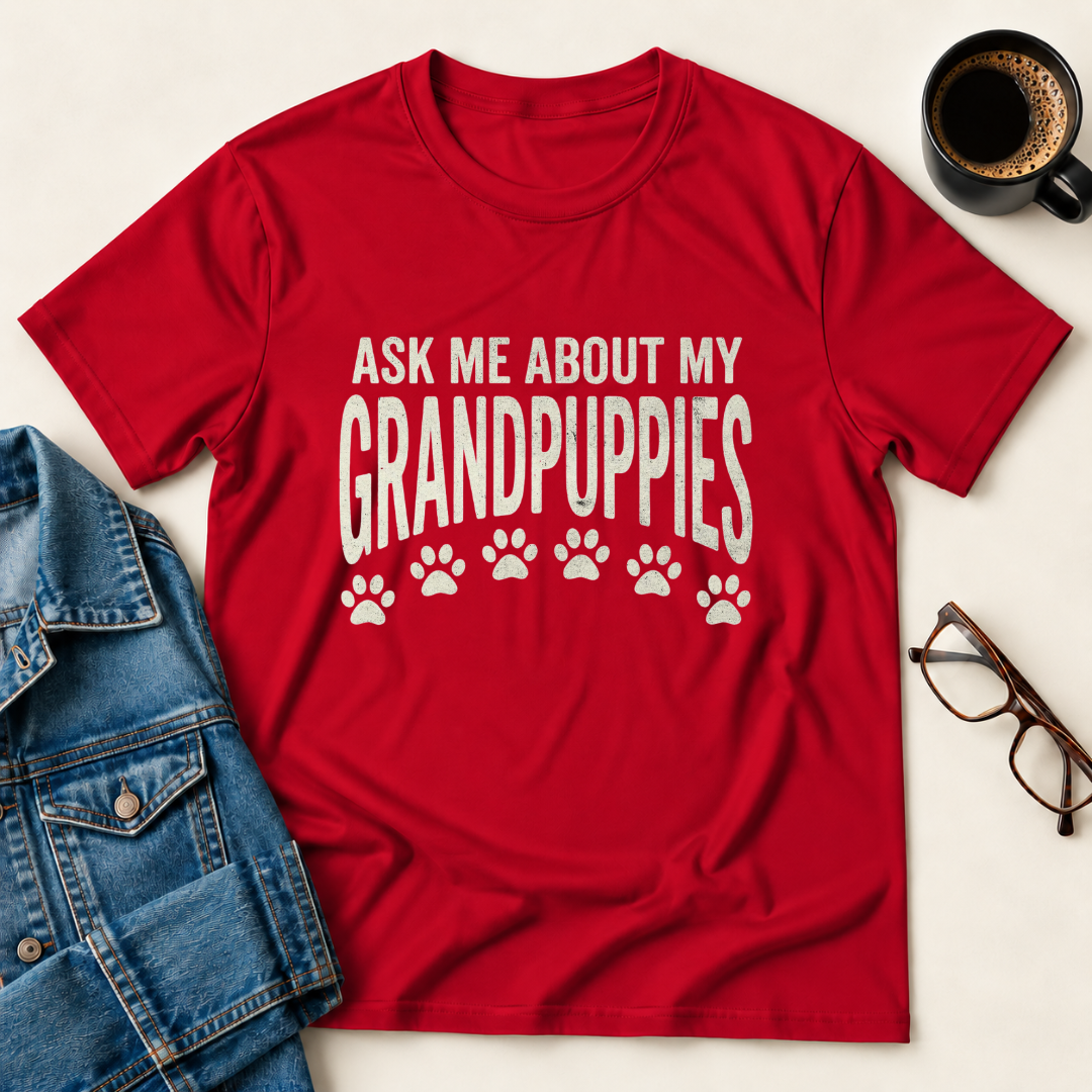 Ask Me About My Grandpuppies T-Shirt