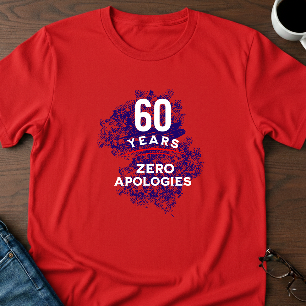 60 Years-Zero Apologies T-Shirt