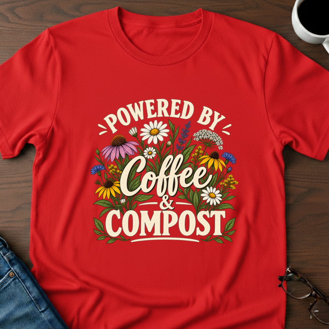 Powered By Coffee & Compost T-Shirt