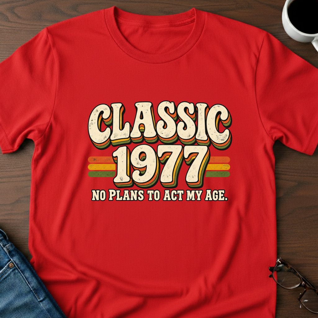Classic 1977 - Birthday T-Shirt
