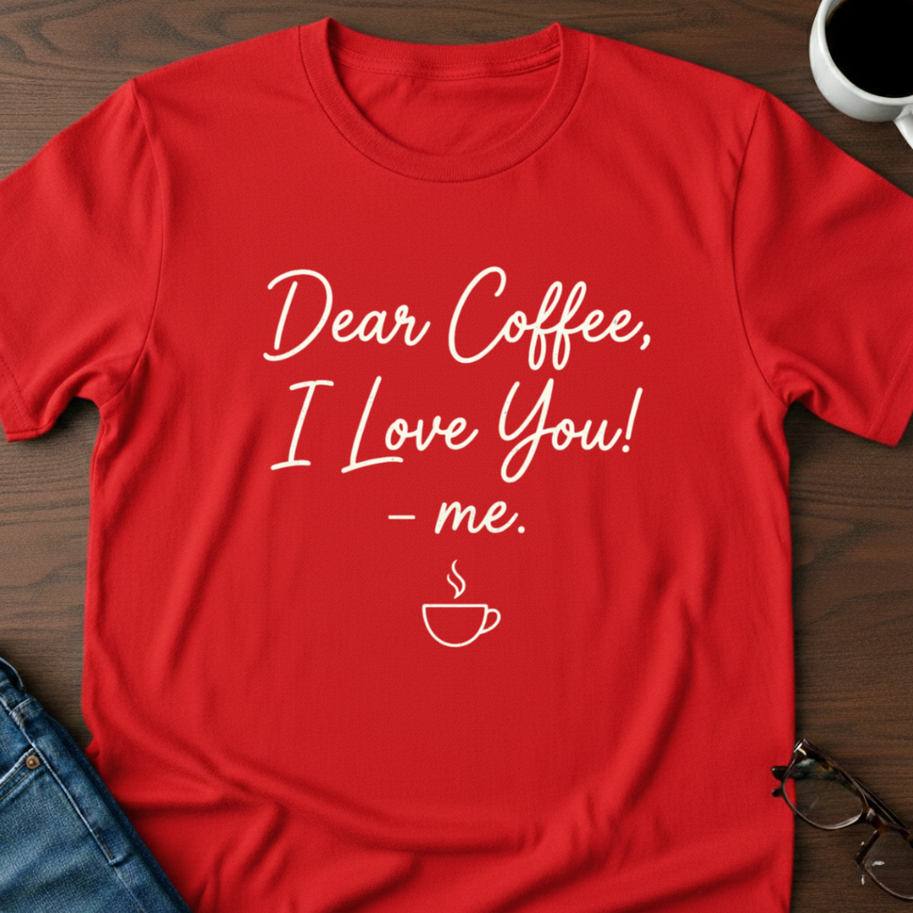 Dear Coffee, I Love You T-Shirt