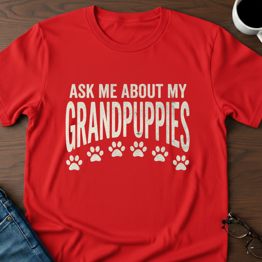 Ask Me About My Grandpuppies T-Shirt