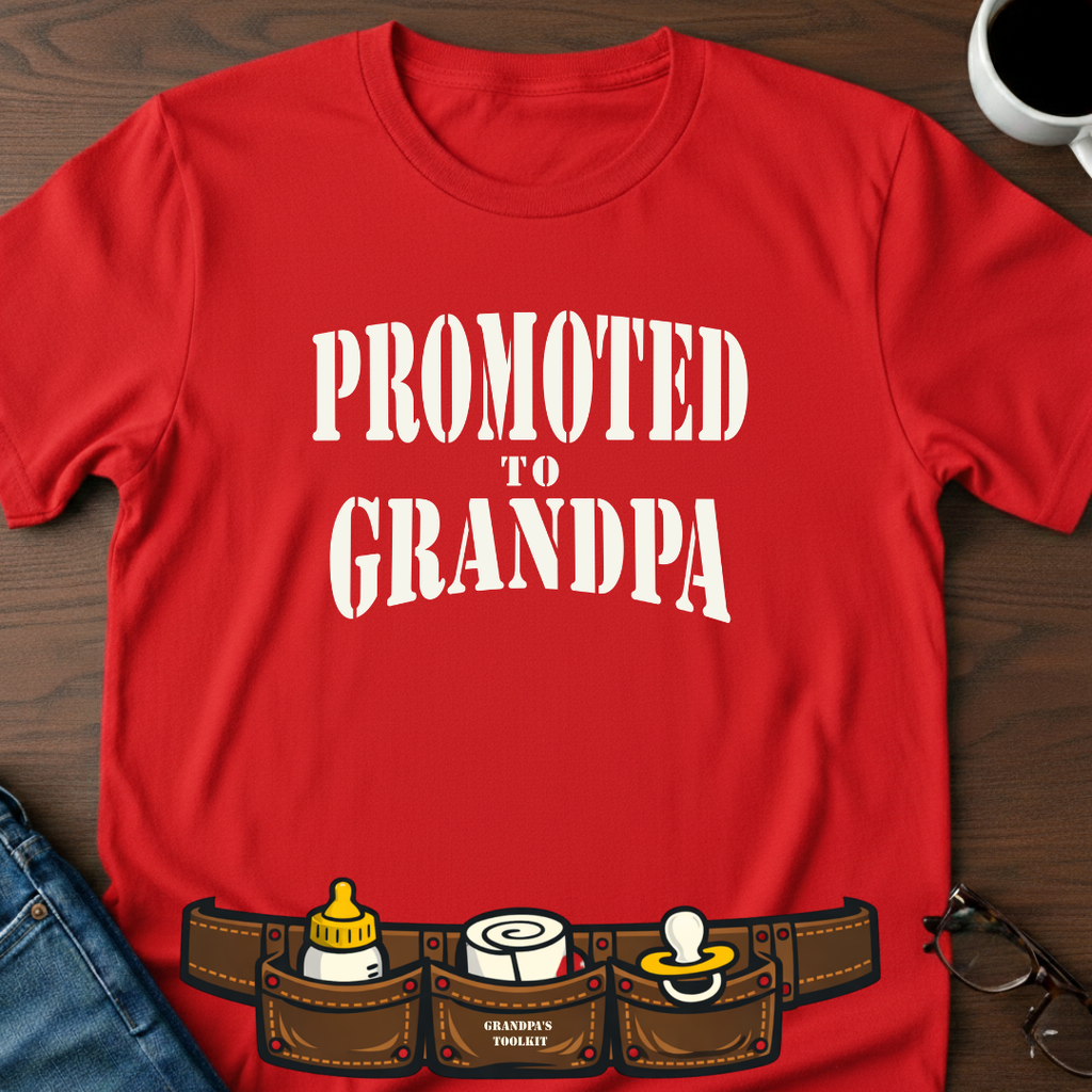 Promoted To Grandpa T-Shirt