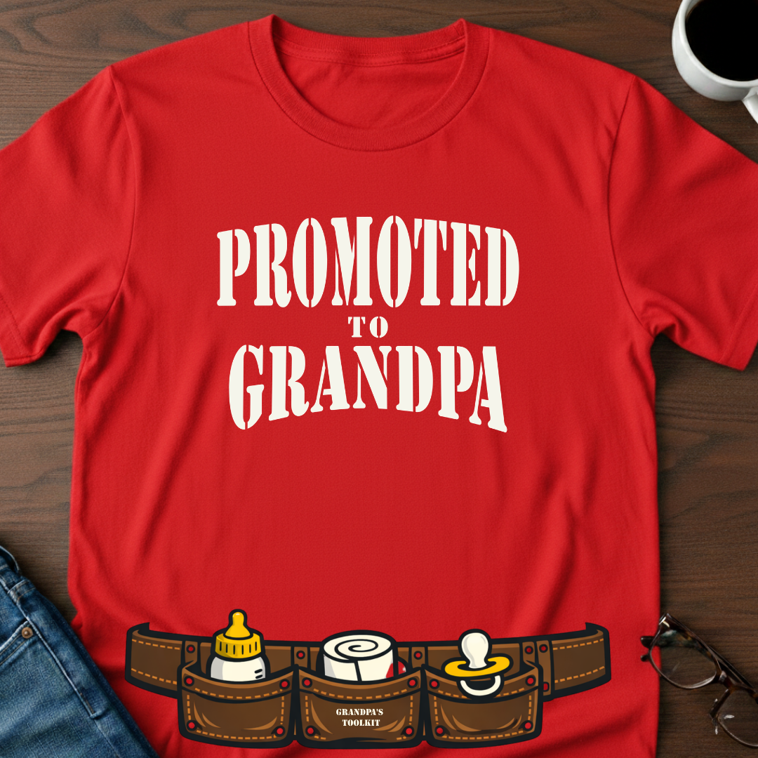 Promoted To Grandpa T-Shirt