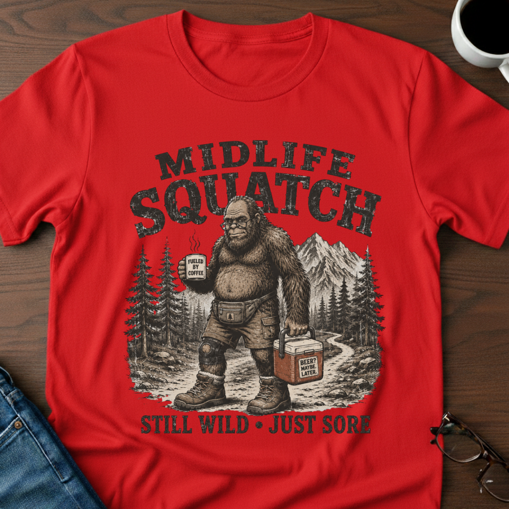 Midlife Squatch - T-Shirt