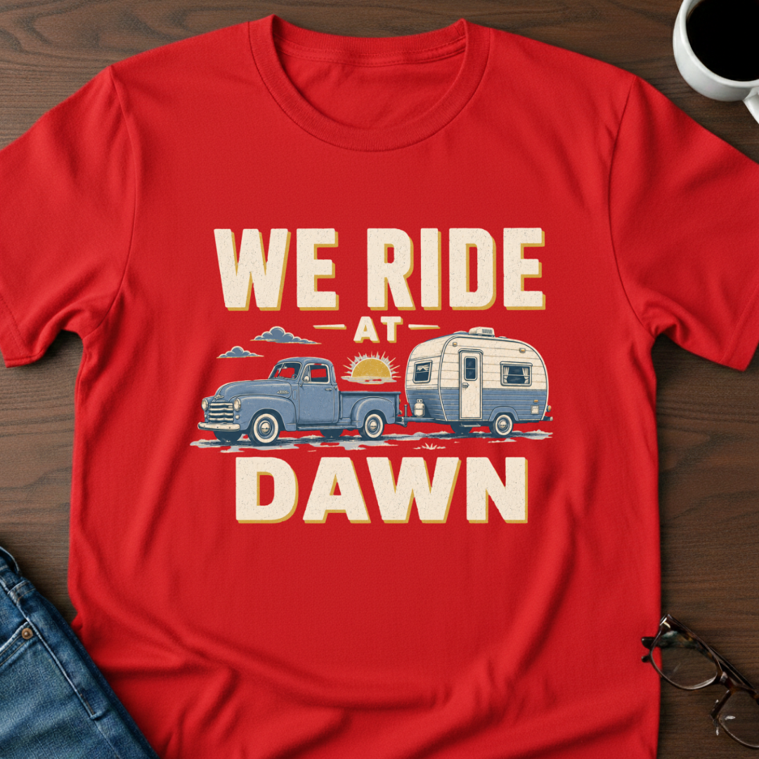 We Ride At Dawn - Retirement Edition T-Shirt
